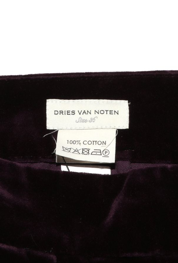 Dries Van Noten 2016 Velvet Pleated Shorts - 5