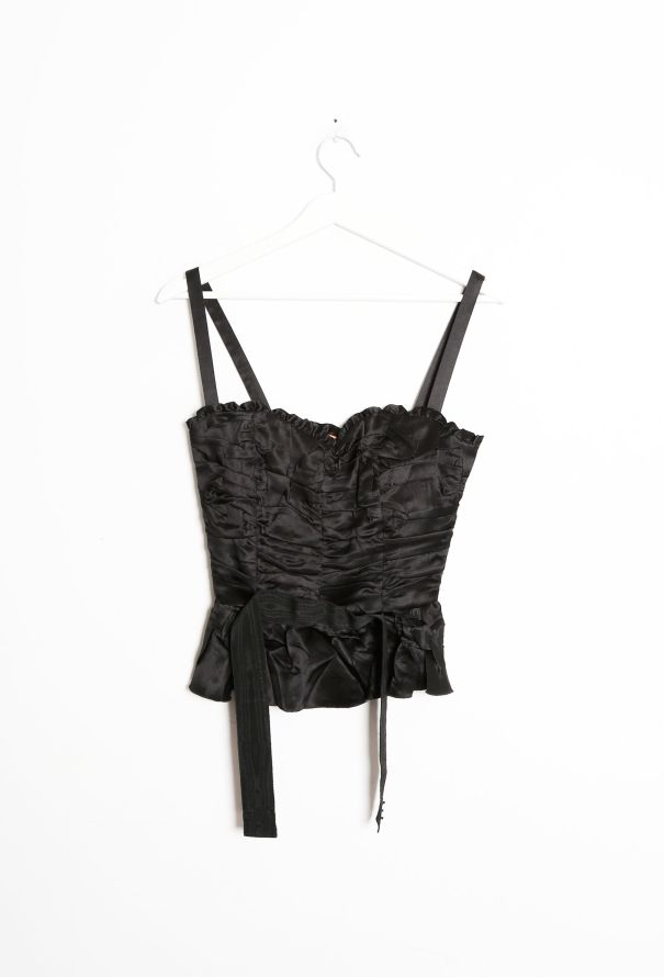 Dolce & Gabbana Ruched Silk Bustier - 4