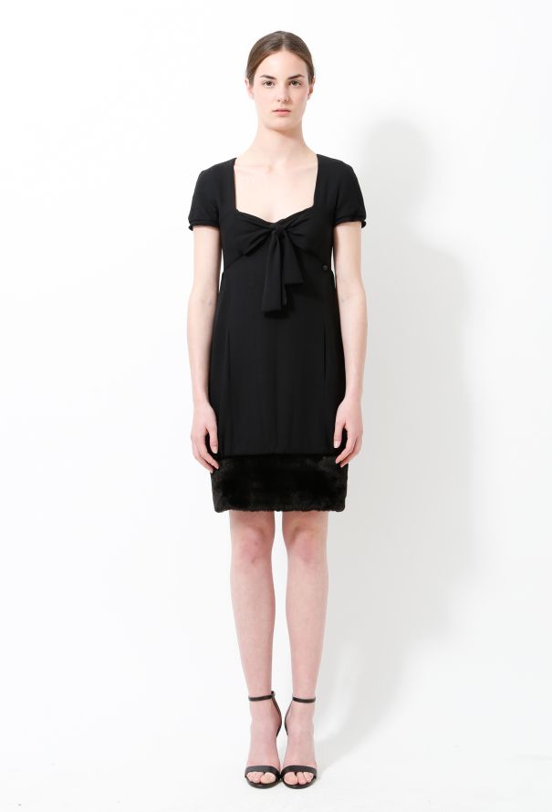 Chanel F/W 2010 Fur Trim Dress - 1