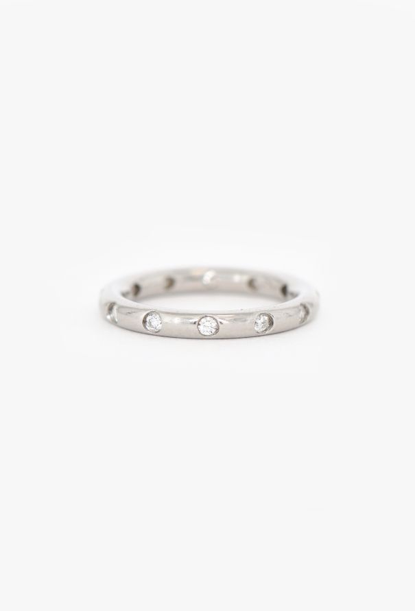 Tiffany & Co Platinum & Diamond Band Ring by Elsa Peretti - 3