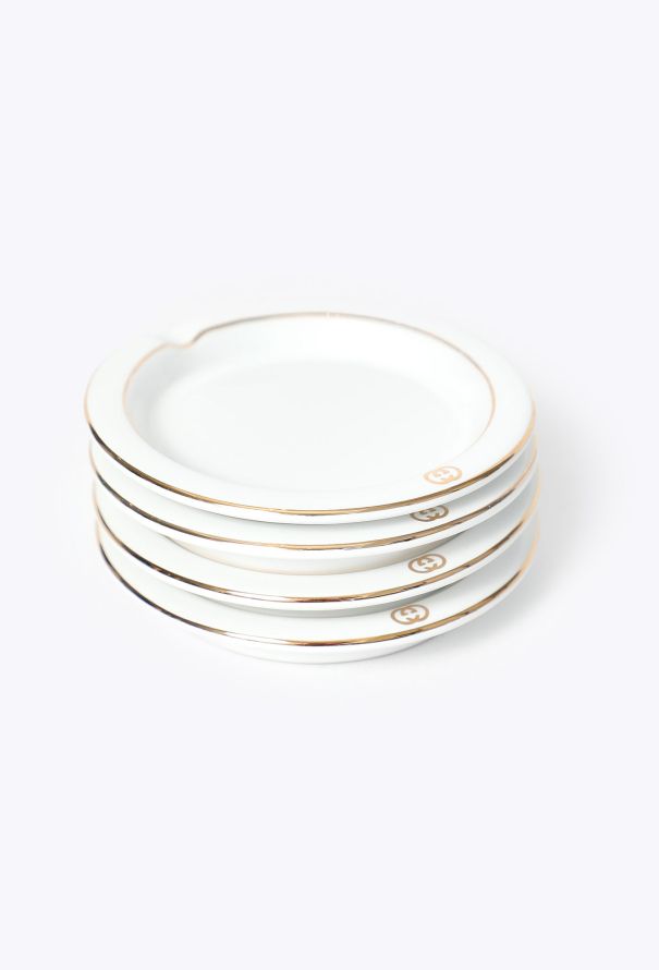 Gucci '70s Porcelain 4-piece Ashtray Set - 3