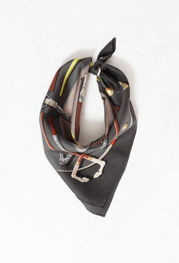 Hermès Cannes & Pommeaux' Silk Carré 42cm - 2