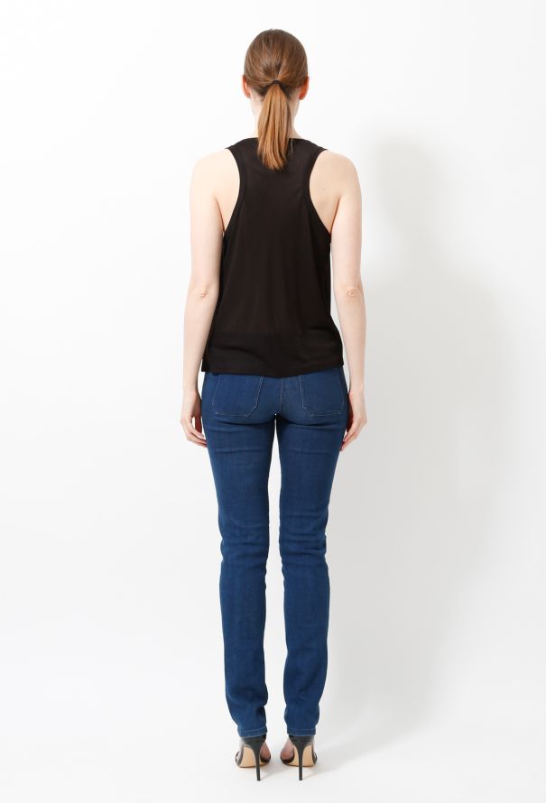 Balenciaga 2003 Draped Black Tank - 4