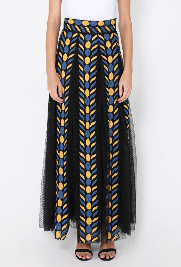 Valentino Chenille-Embroidered Organza Skirt, S/S 2014 - 3