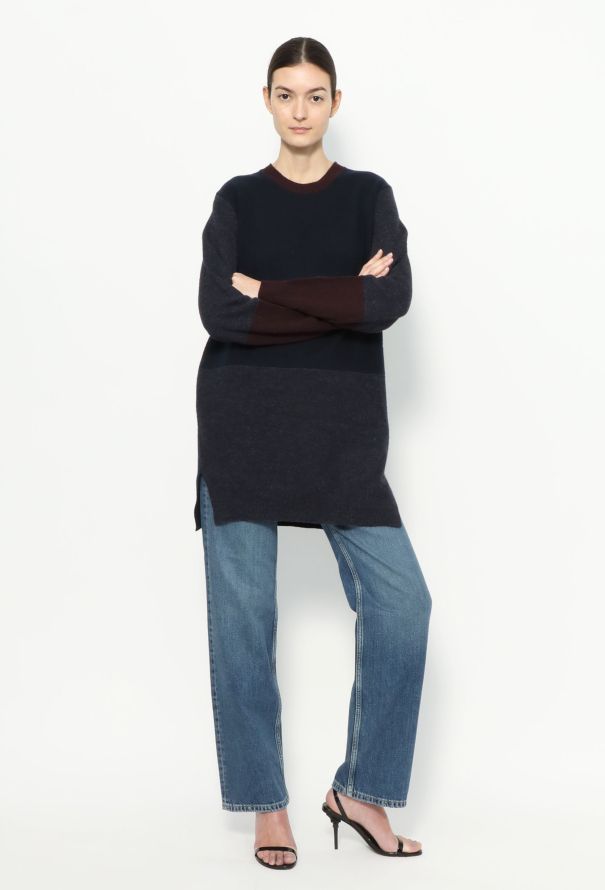 Céline Colorblock Wool Sweater - 3
