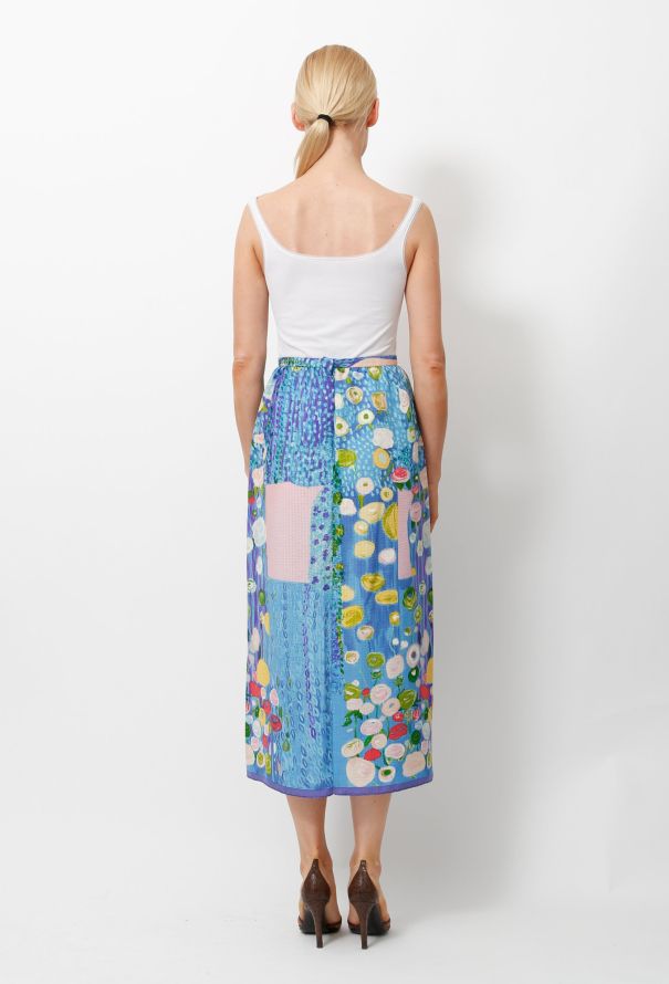 Water lily Print Skirt - 4