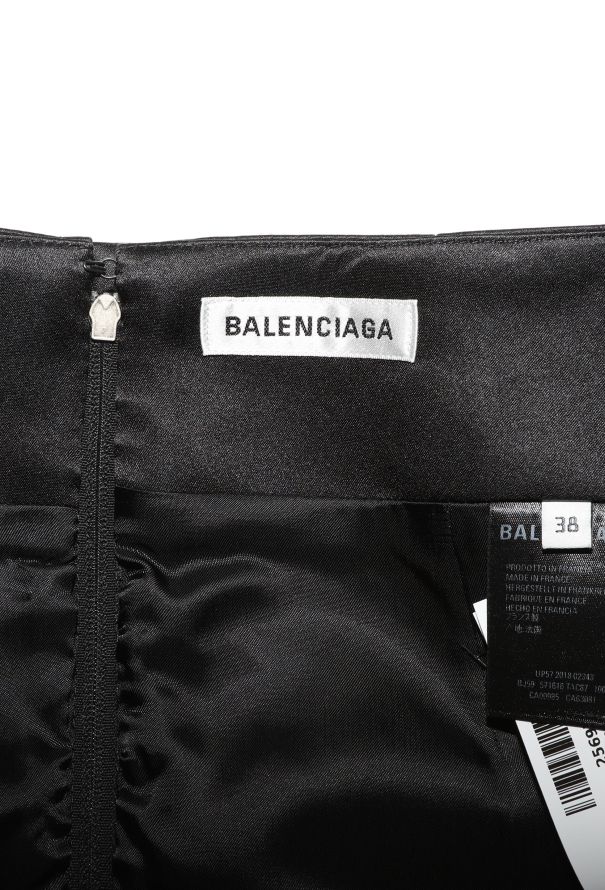 Balenciaga S/S 2019 Fluted Satin Skirt - 6
