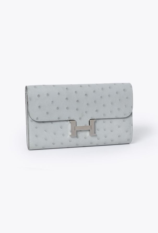 Hermès Bleu Glacier Ostrich Constance To Go - 3