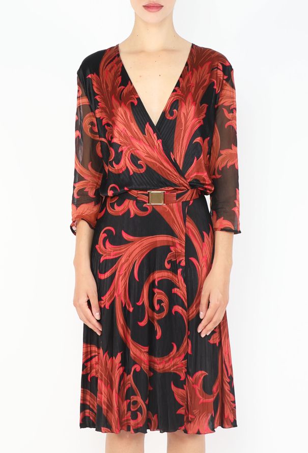 Gianni Versace Baroque Belted Dress, 2000 - 3