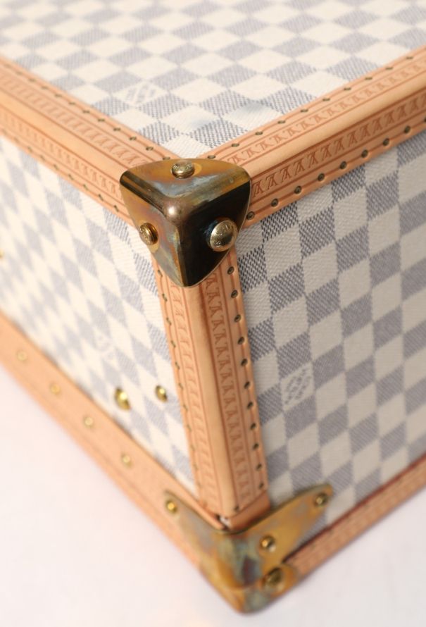 Louis Vuitton Rare Azur Alzer 75 Travel Trunk - 8