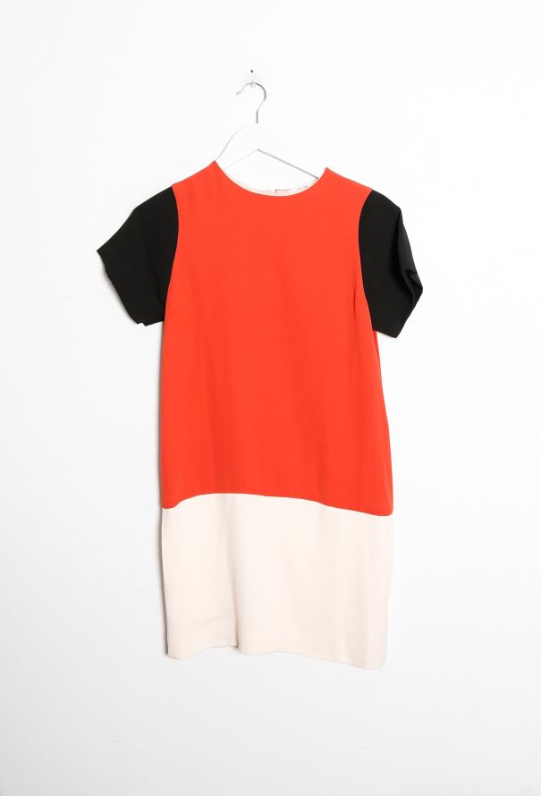 Céline Colorblock Silk Dress - 7