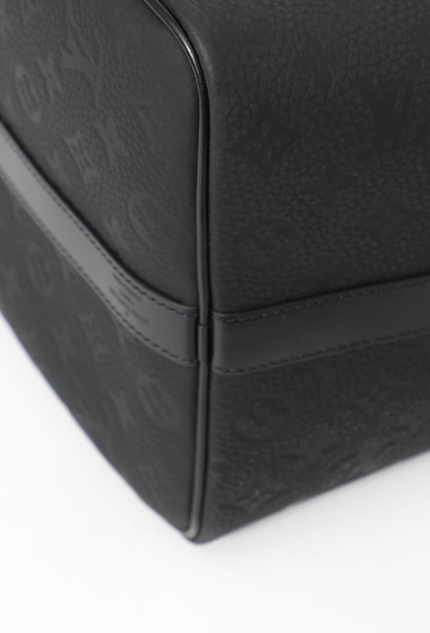 Louis Vuitton Keepall 50 - Black Monogram Shadow Leather - 8