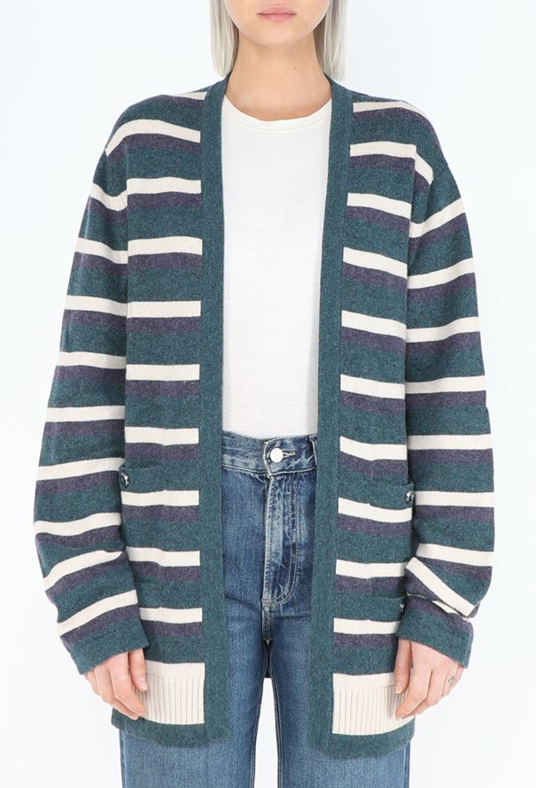 Chanel Resort 2007 Striped Cashmere Cardigan - 3