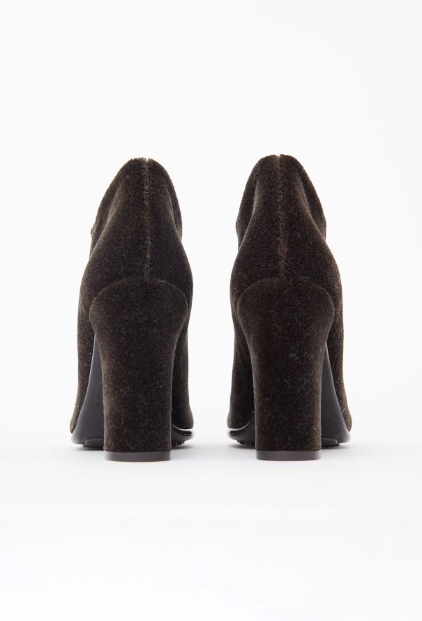 Bottega Veneta F/W 2021 Velvet Ankle Boots - 6