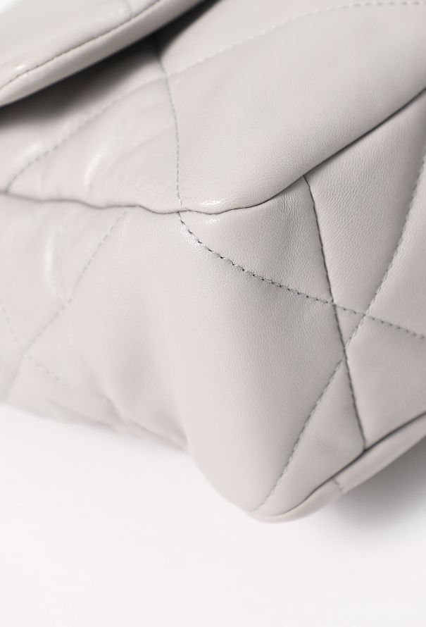 Chanel 2021 Grey 19 Large Flap Bag - 8