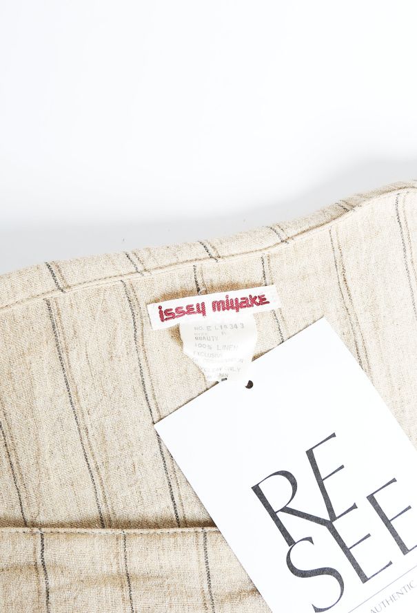 Issey Miyake Vintage Draped Linen Top - 4