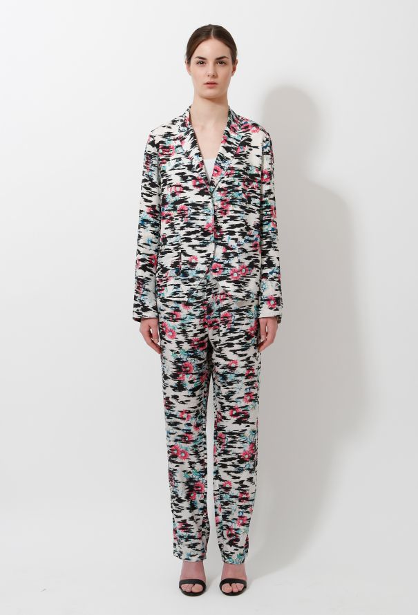 Balenciaga Floral Silk Suit - 4