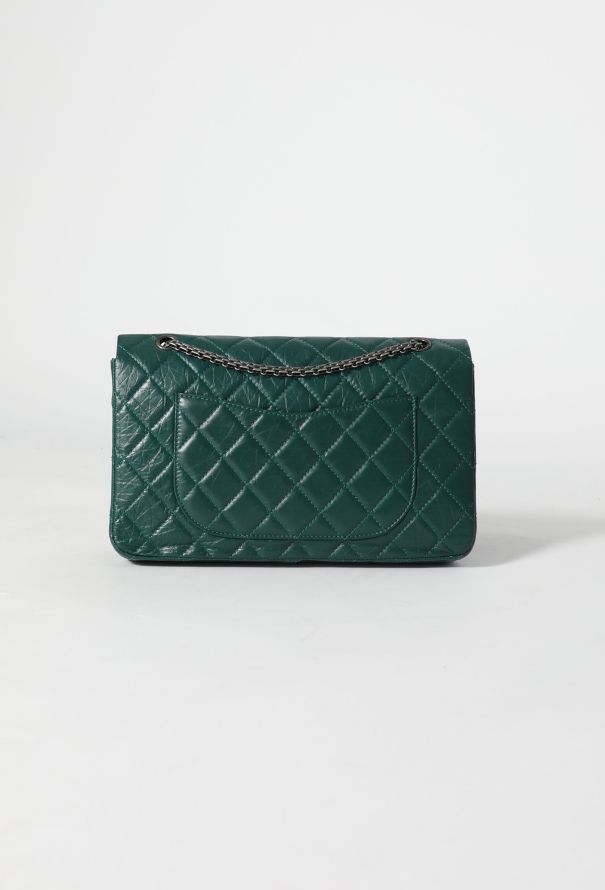 Chanel Green 2.55 Jumbo Flap Bag - 4
