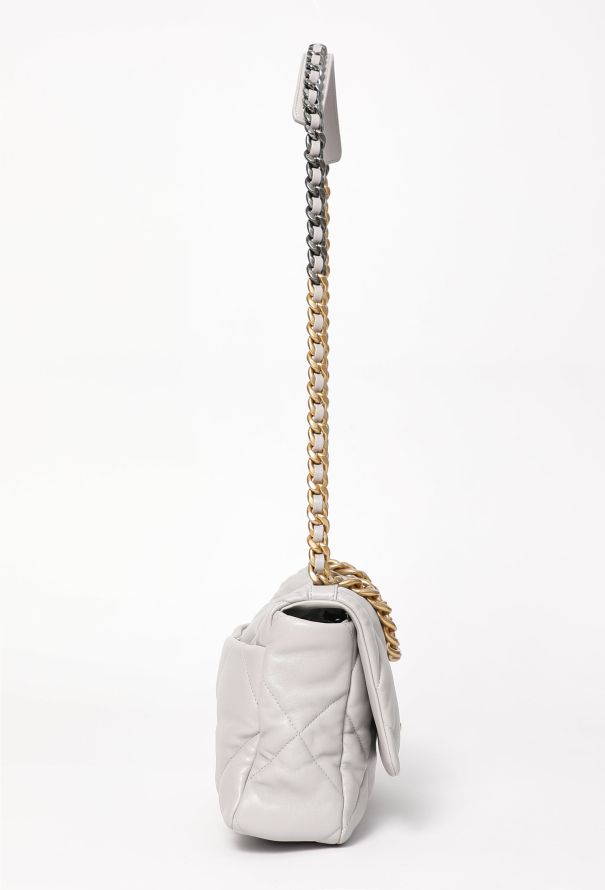 Chanel 2021 Grey 19 Large Flap Bag - 4