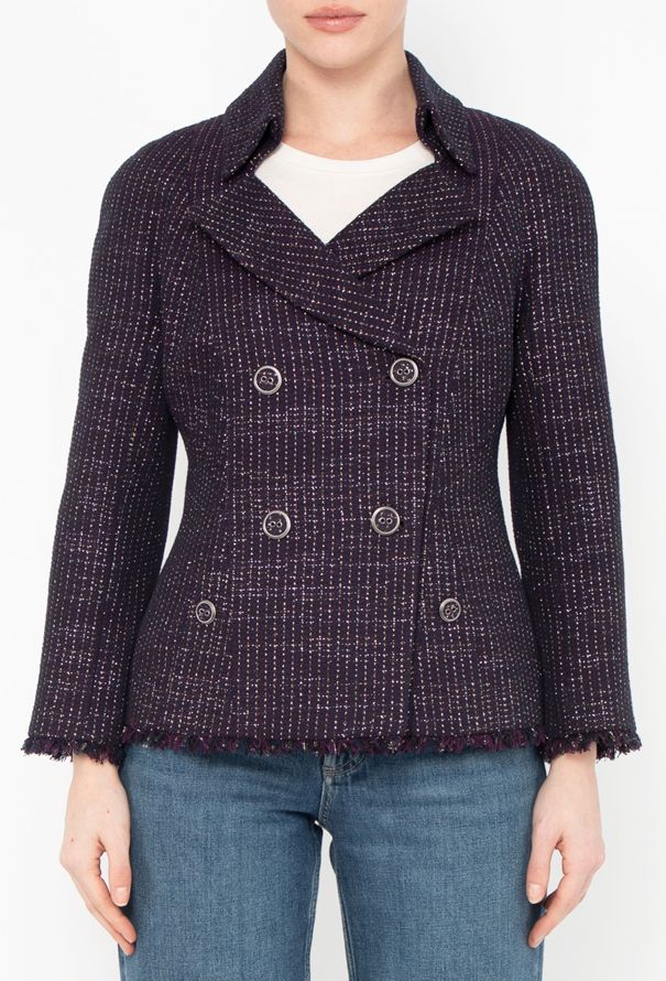 Chanel 2008 Iridescent Tweed Jacket - 1
