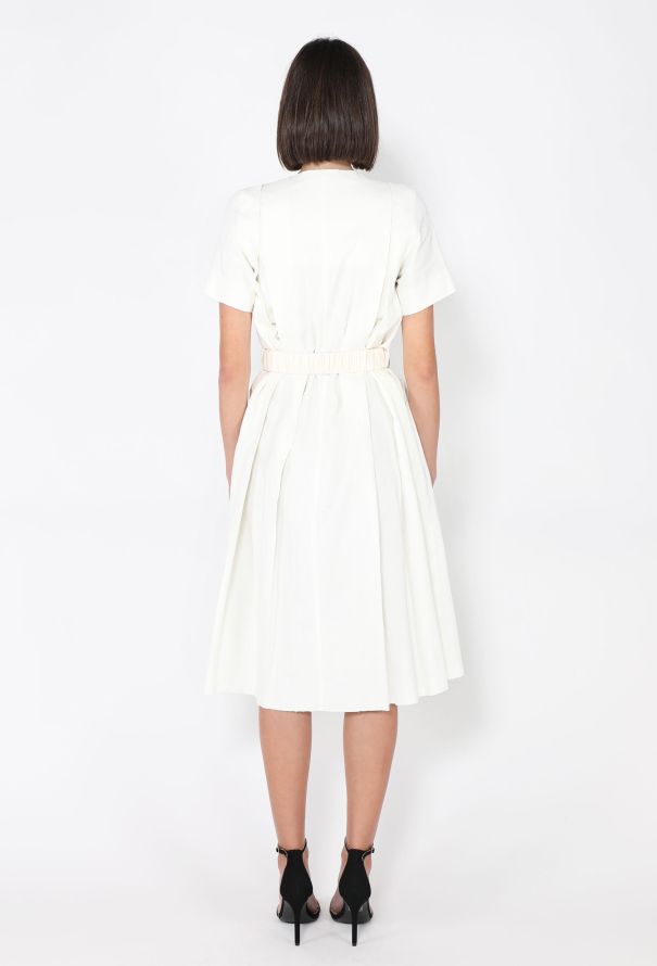 Bottega Veneta Belted Linen Dress, Pre-Fall 2019 - 5