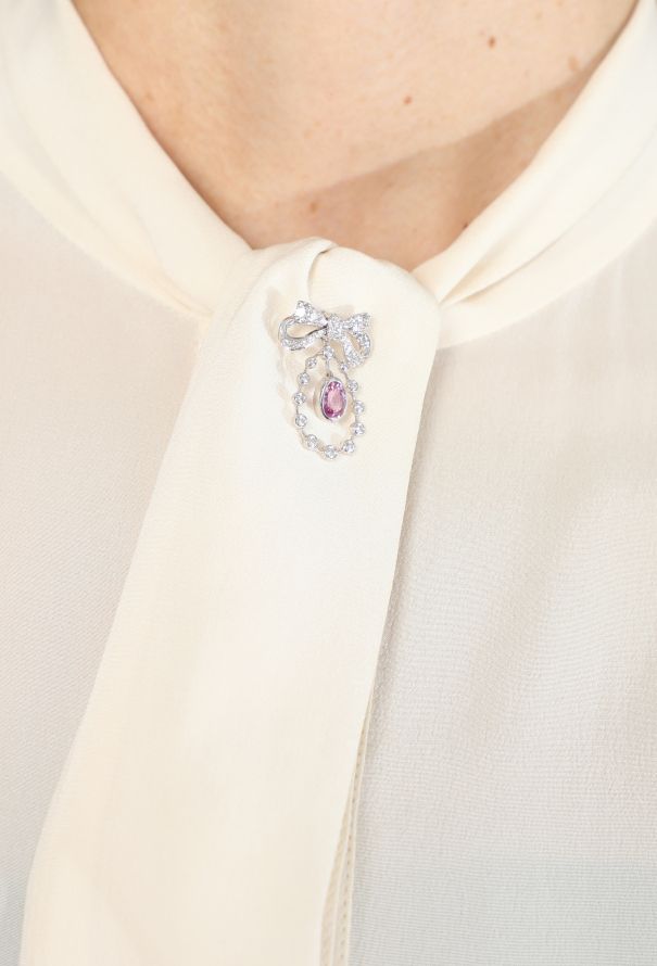 Mellerio 18k Gold, Diamond & Sapphire Marie Antoinette Earring - 4