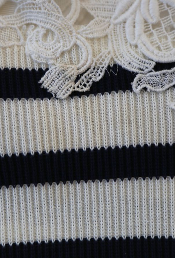 Sacai S/S 2015 Striped Lace Tunic - 7