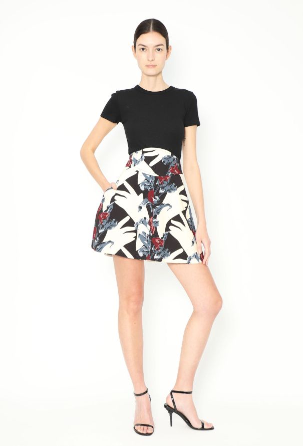 Carven F/W 2014 Abstract Crêpe Skirt - 4
