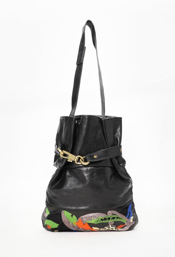 Chloé Embroidered Joan Bucket Bag - 1