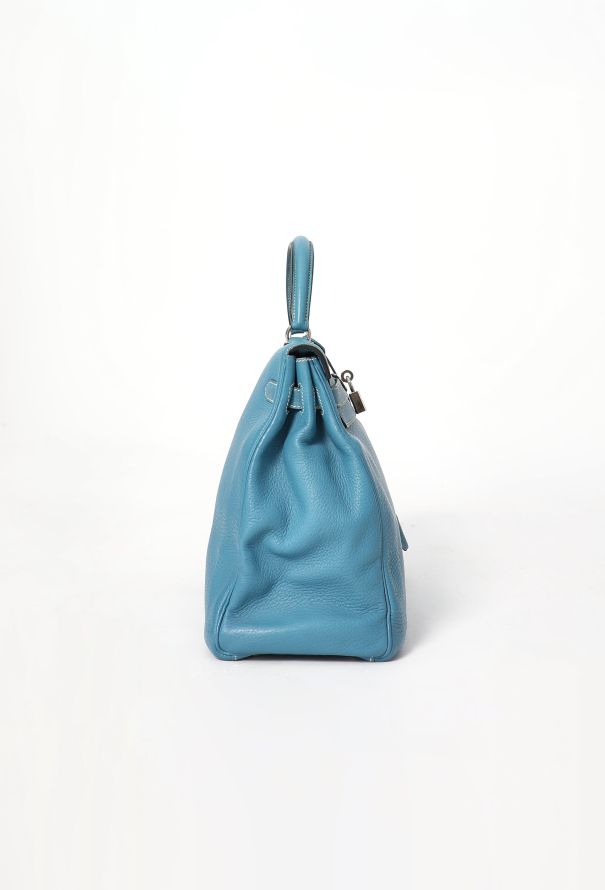 Hermès Bleu Jean Clemence Kelly Retourné 35 - 6