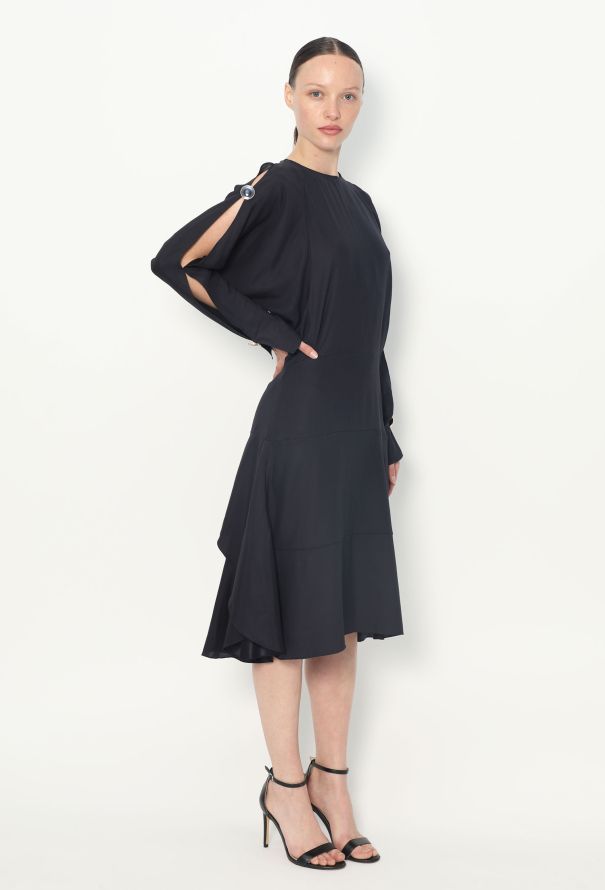 Chloé F/W 2014 Cut-Out Silk Dress - 4