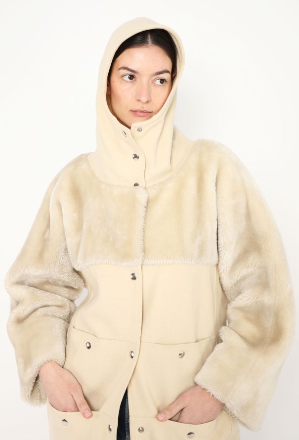 '90s Hooded Shearling Parka - 4