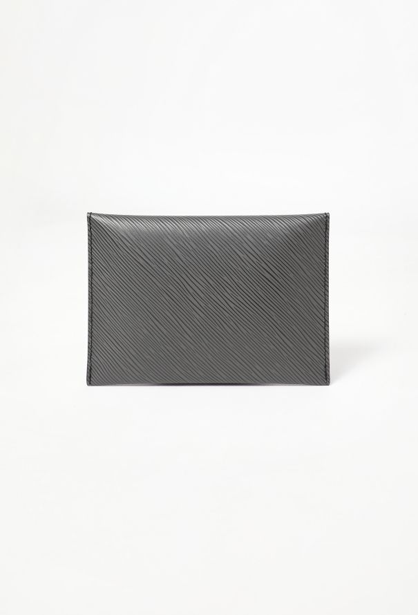 Louis Vuitton Matte Black Epi Envelope Pouch - 3