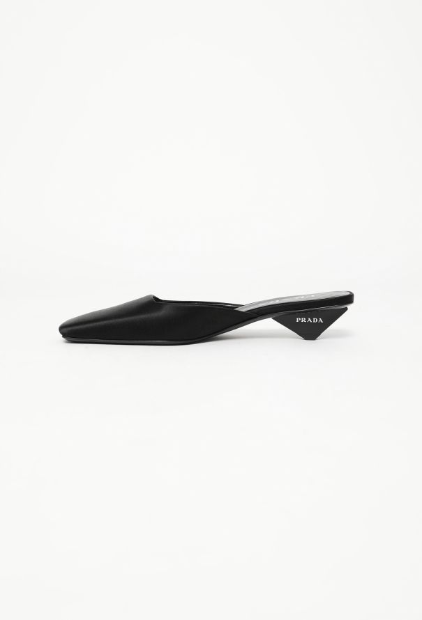 Prada 2024 Patent Satin Mules - 4