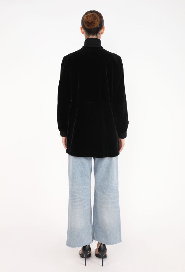 Saint Laurent Velvet Drawstring Bomber Jacket, F/W 1975 - 7