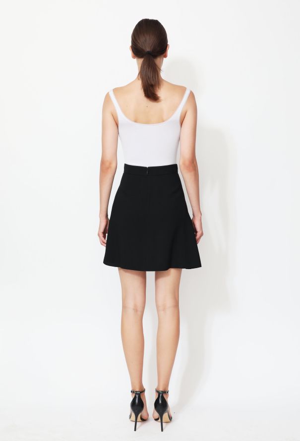 Saint Laurent 2015 Flared Crêpe Skirt - 3