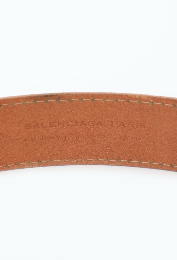 Balenciaga S/S 2008 Embossed Leather Belt - 6