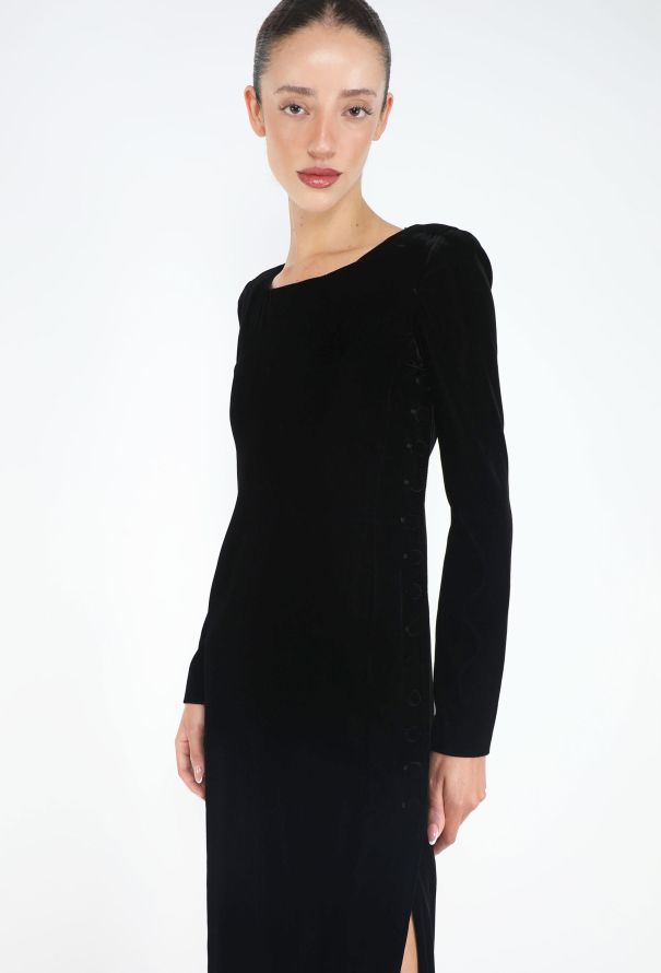 Emporio Armani '90s Velvet Sheath Dress - 2