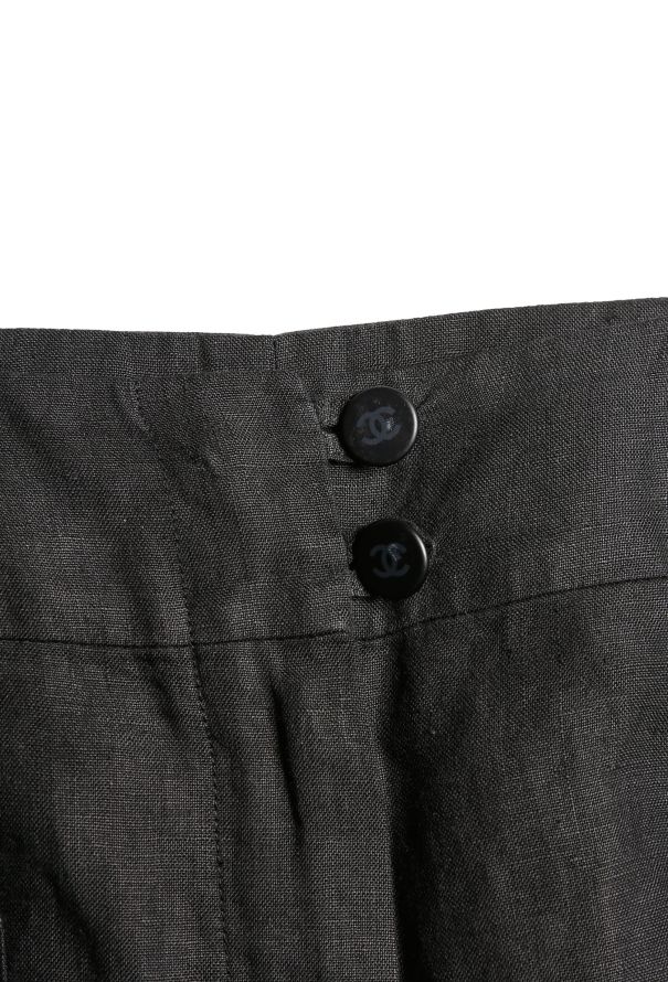 Chanel 1999 Wide-Leg Linen Trousers - 5