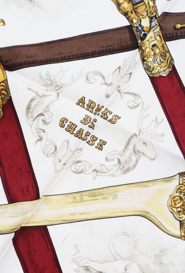 Hermès ‘Armes de Chasse’ Silk Carré 90 – Brown Border - 4