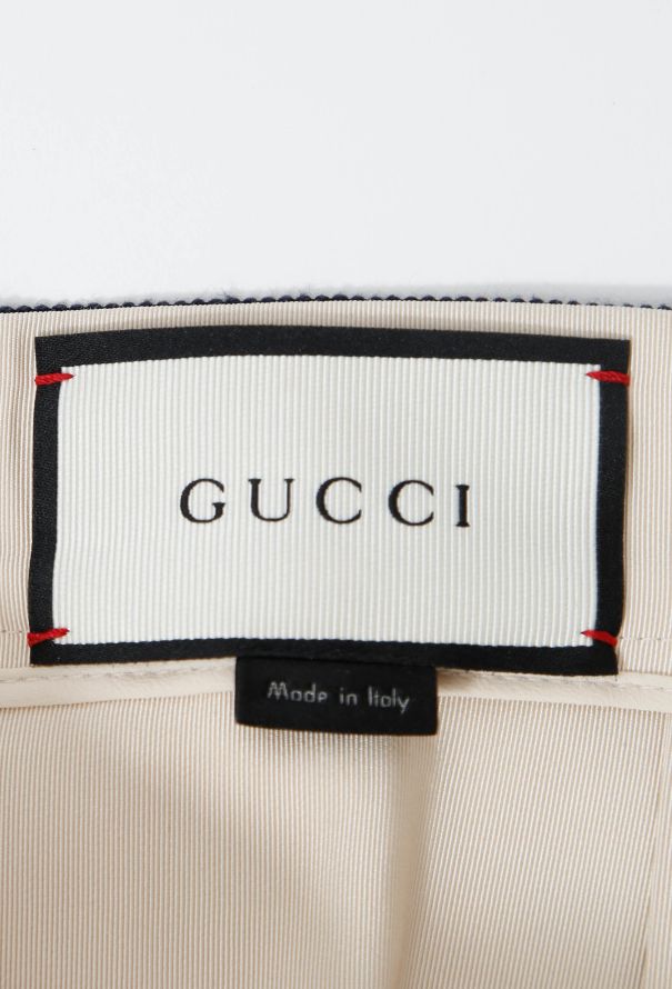 Gucci Logo Striped Pleated Skirt - 6