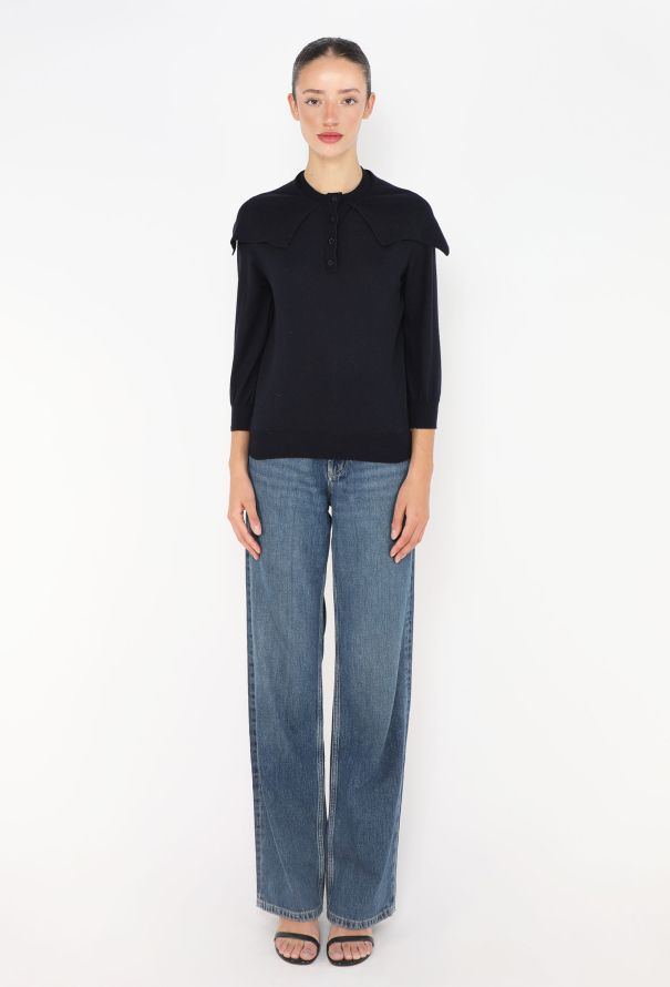 Dior F/W 2019 Cashmere Knit Polo Top - 4