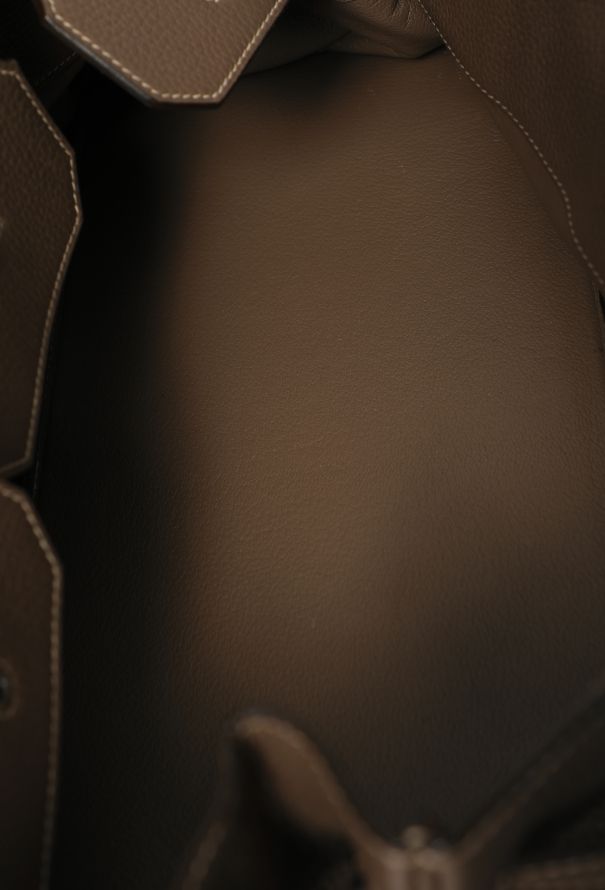 Hermès RARE JPG Étoupe Clémence Shoulder Birkin 42 - 13