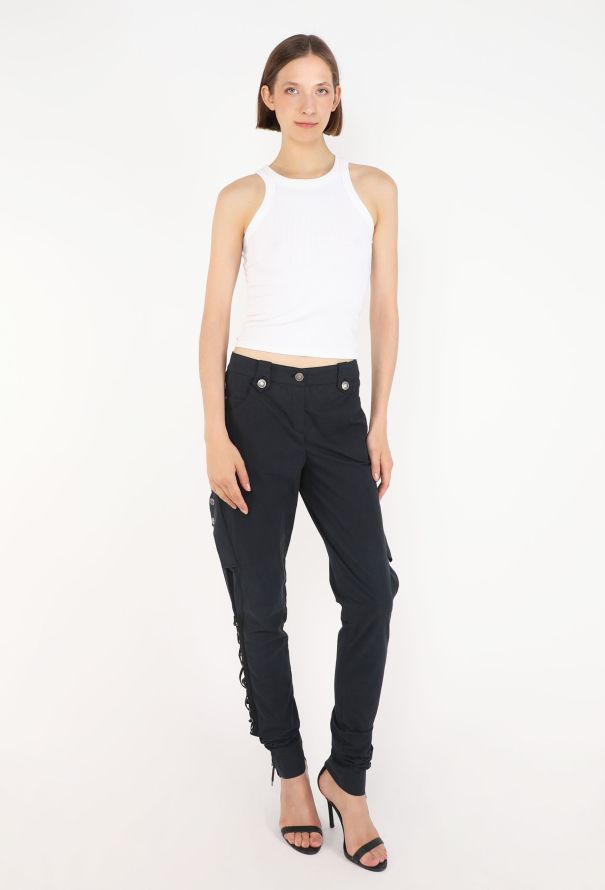 Dior Lace-Up Cotton Trousers, 2004 - 4
