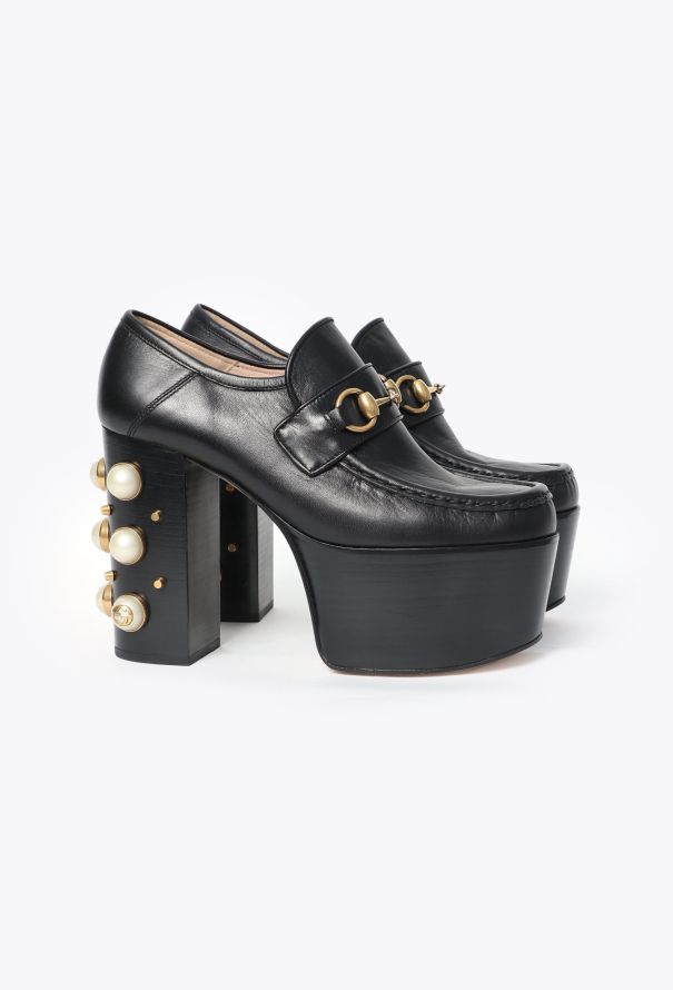 Gucci 2018 Vegas Pearl Platform Loafers - 3