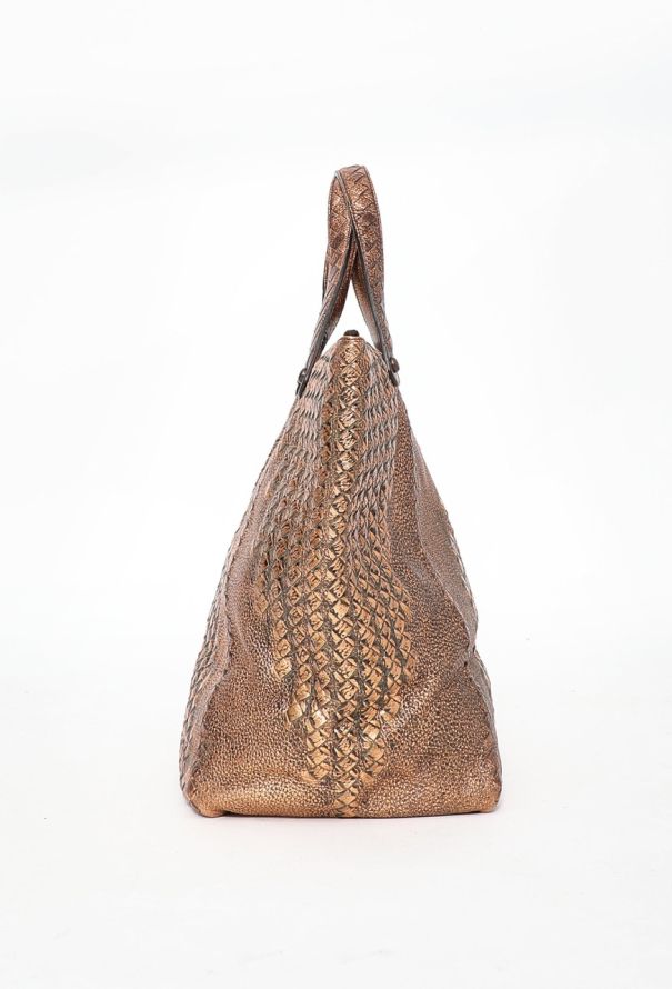 Bottega Veneta S/S 2009 Copper Intrecciato Tote Bag - 5