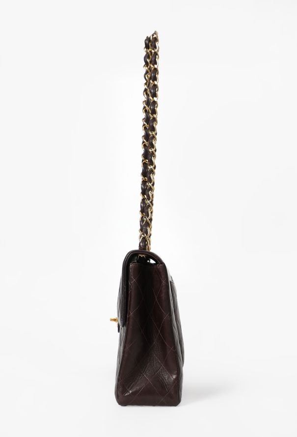 Chanel Chocolate Brown Jumbo Timeless Flap Bag - 7