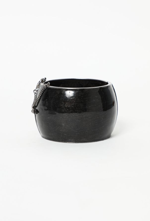 Chanel Iridescent 'CC' Pearl Embellished Cuff - 4