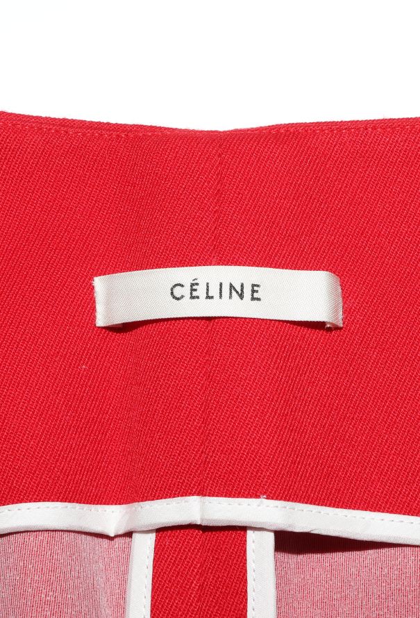 Céline Plunging Twill Shift Dress - 5