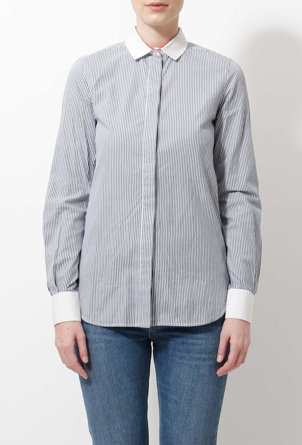 Céline Striped Cotton Dress Shirt - 2